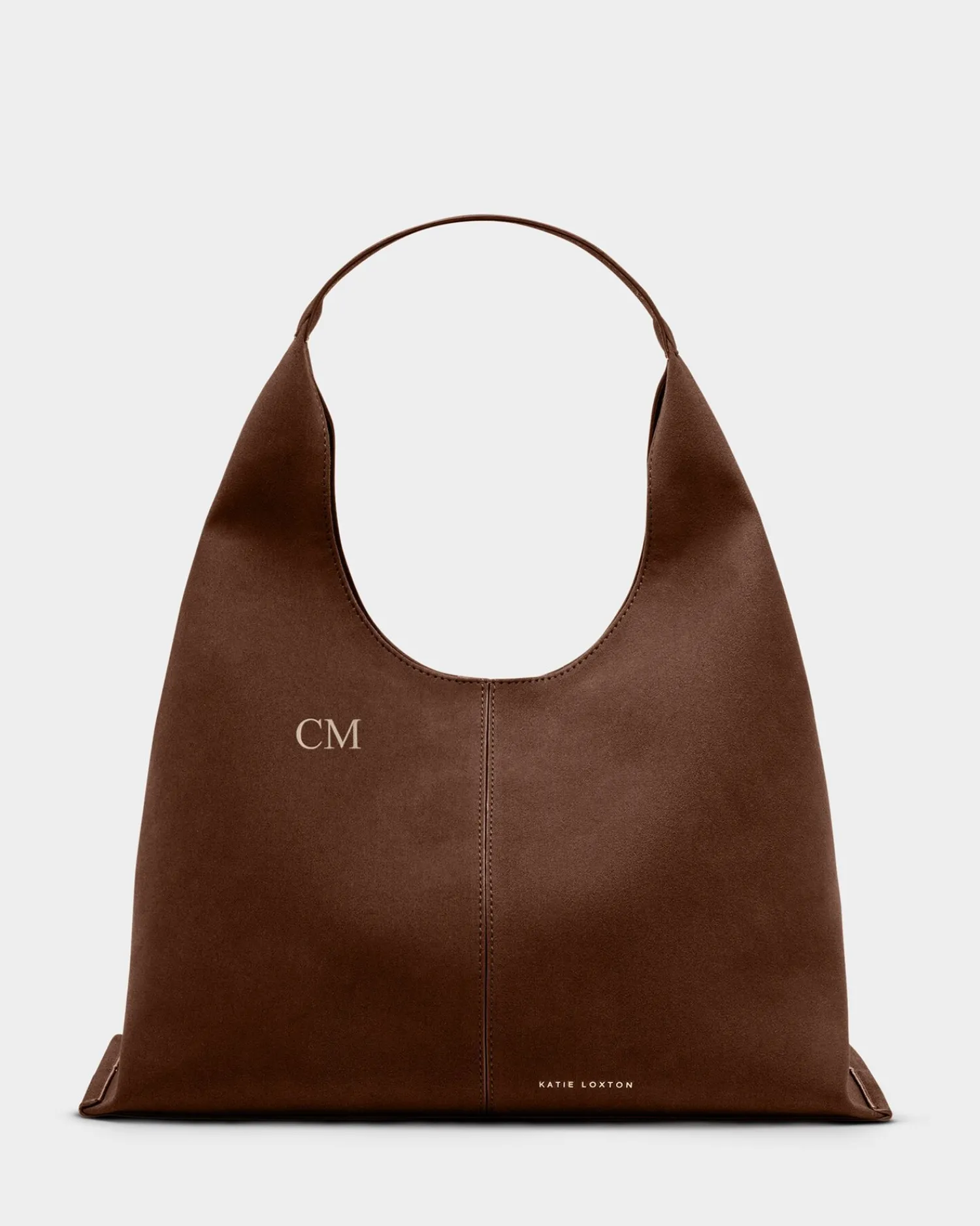 Katie Loxton Laila Suedette Shoulder Bag Dark Chocolate New