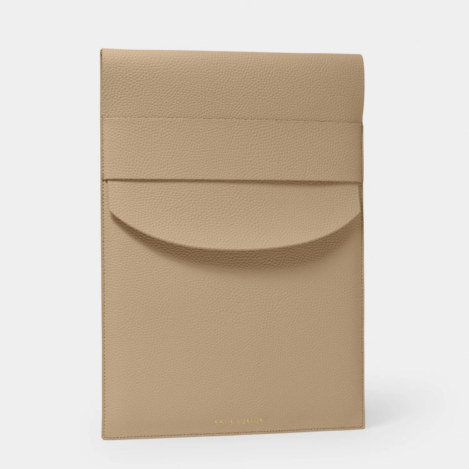 Katie Loxton Laptop Sleeve 'Do Everything With Love' in Light Taupe Discount