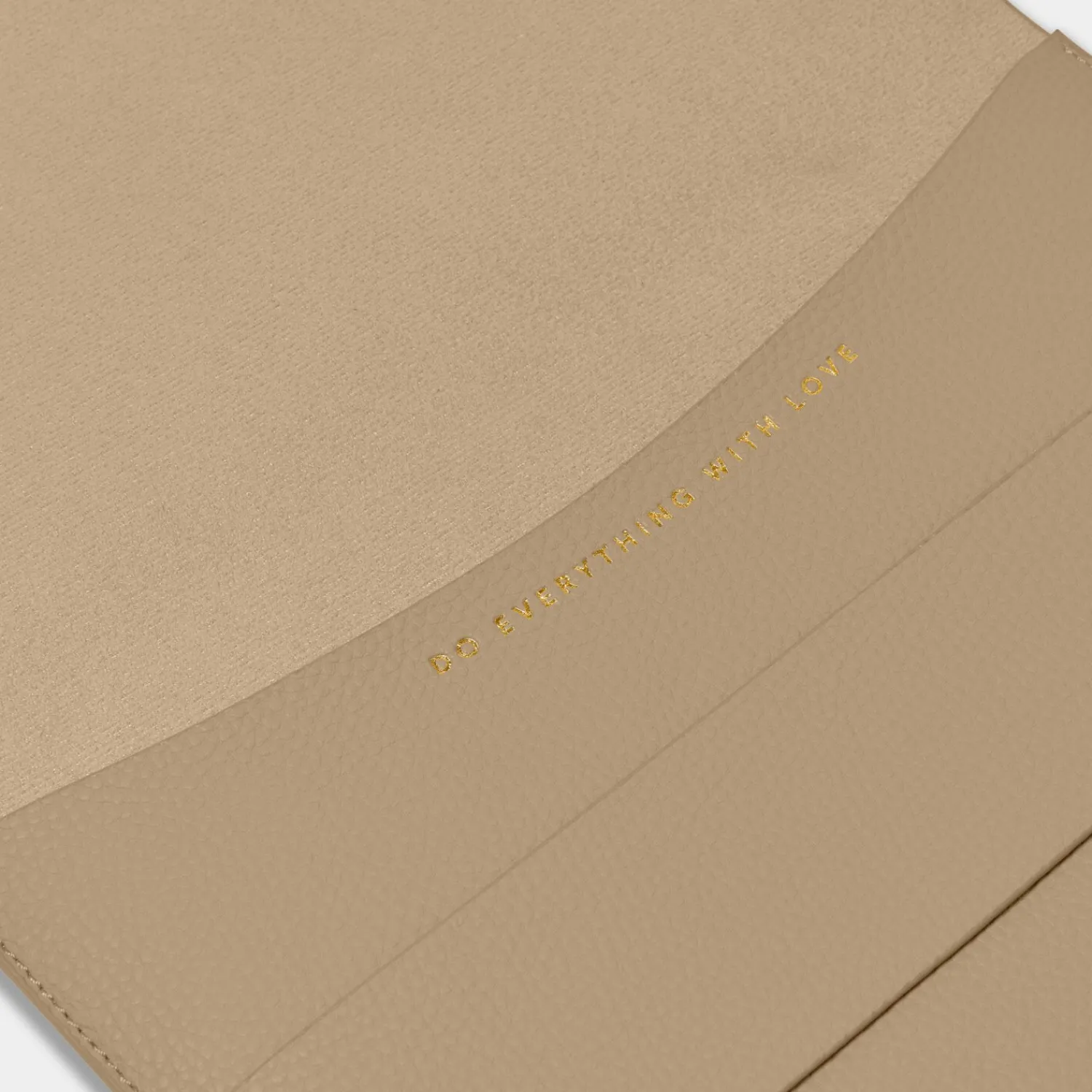 Katie Loxton Laptop Sleeve 'Do Everything With Love' in Light Taupe Discount