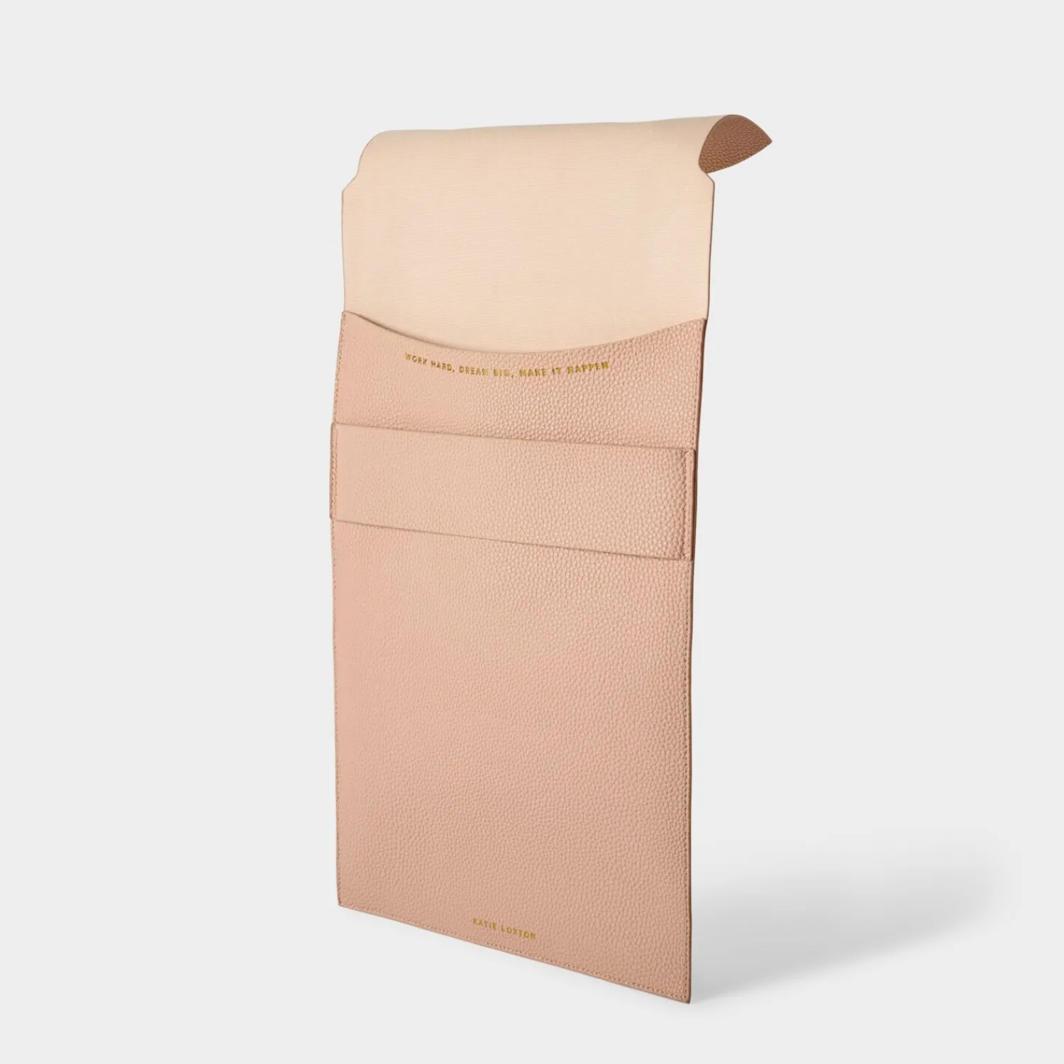 Katie Loxton Laptop Sleeve 'Dream Big, Work Hard, Make It Happen' Nude Pink Hot