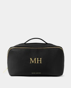 Katie Loxton Large Make Up & Wash Bag Black Clearance