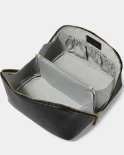 Katie Loxton Large Make Up & Wash Bag Black Clearance