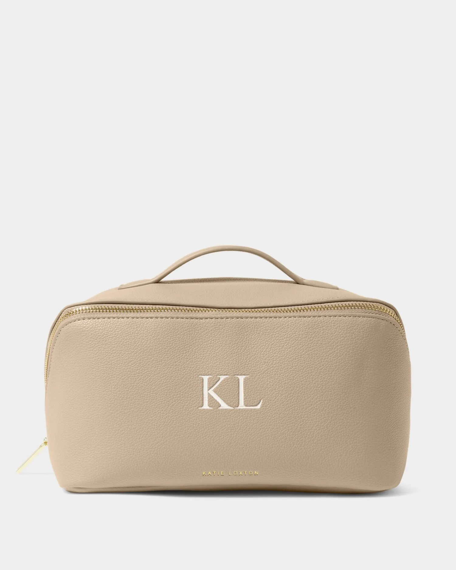 Katie Loxton Large Make Up & Wash Bag Light Taupe Outlet