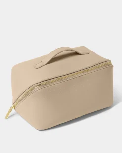 Katie Loxton Large Make Up & Wash Bag Light Taupe Outlet