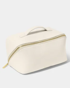 Katie Loxton Large Make Up & Wash Bag Off White Clearance