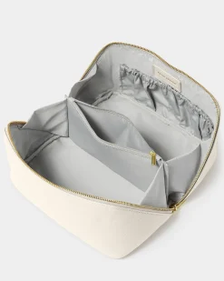 Katie Loxton Large Make Up & Wash Bag Off White Clearance