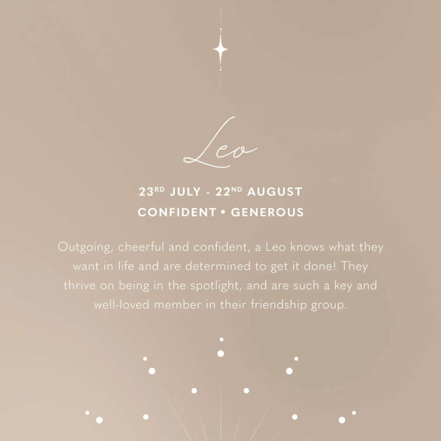 Katie Loxton Leo' Waterproof Gold Zodiac Necklace 23rd Jul 22nd Aug Sale