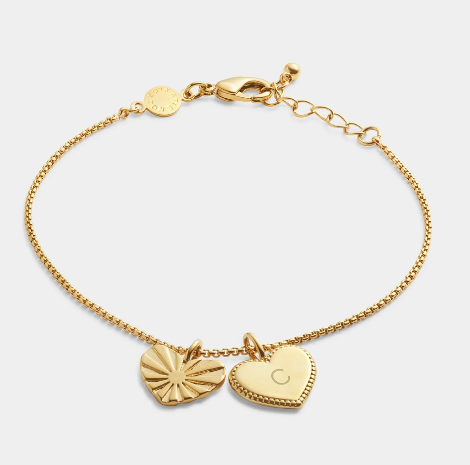 Katie Loxton ' Waterproof Gold Charm Bracelet Love Above All Online