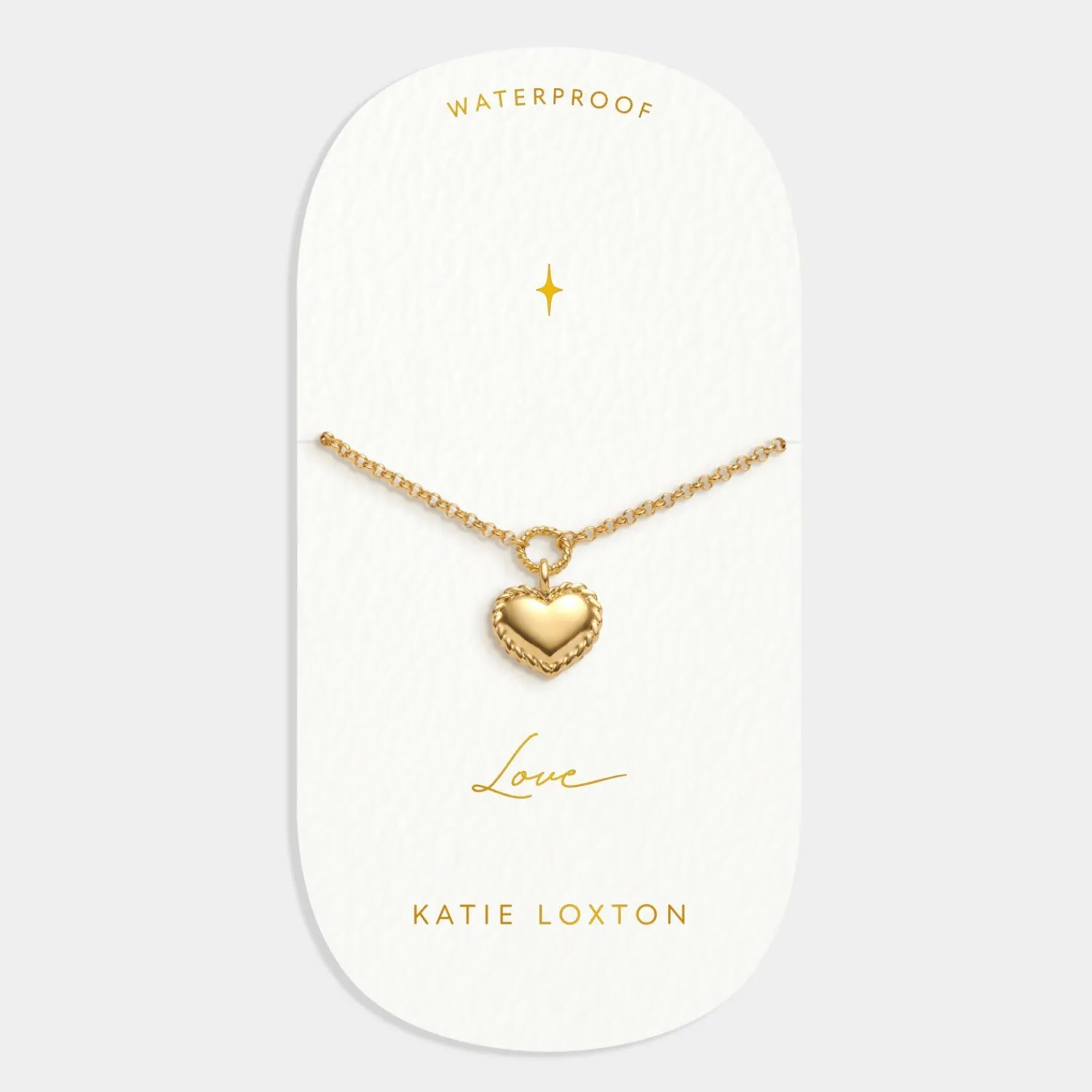 Katie Loxton Love' Waterproof Gold Heart Bracelet Discount
