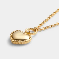 Katie Loxton Love' Waterproof Gold Heart Necklace Hot