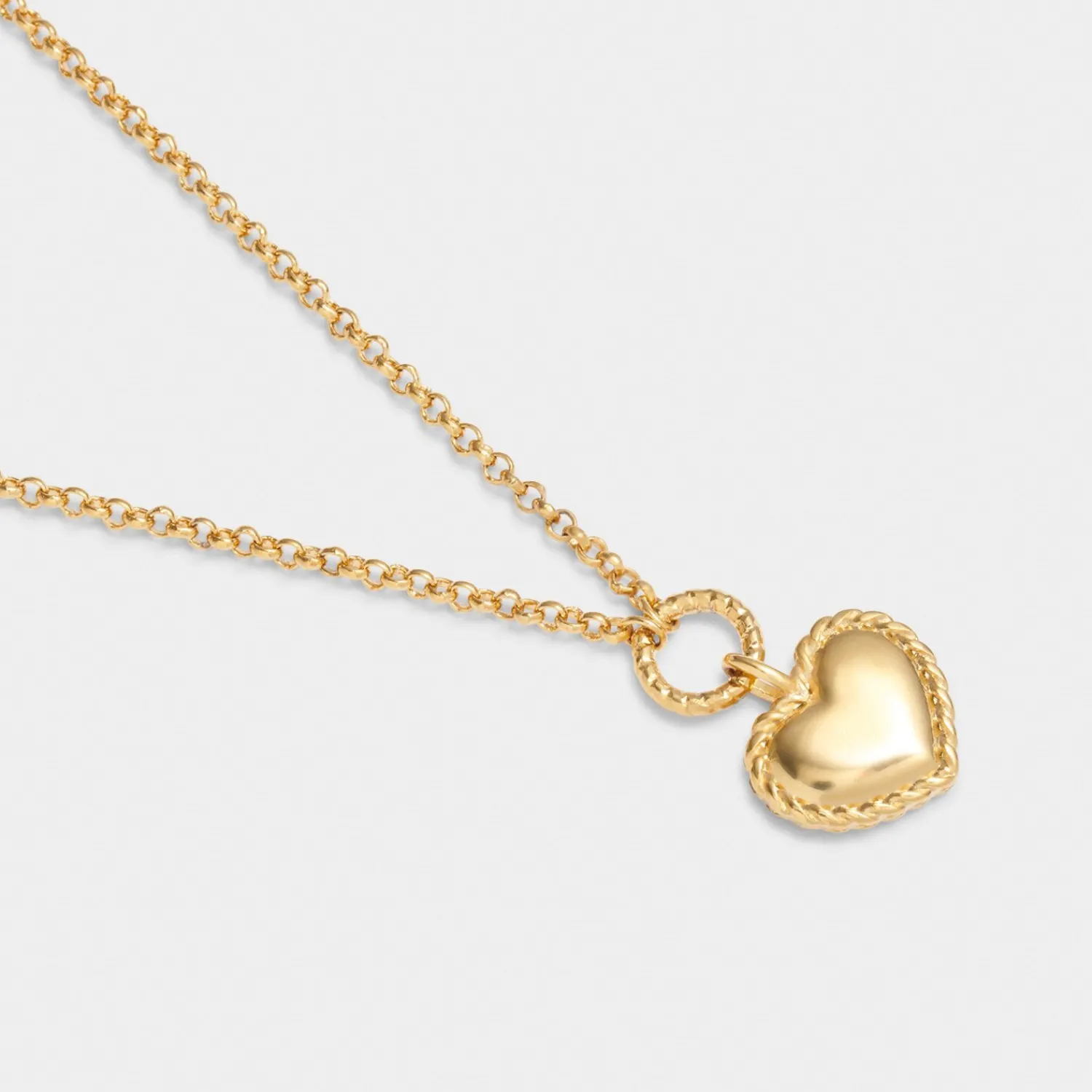 Katie Loxton Love' Waterproof Gold Heart Necklace Hot