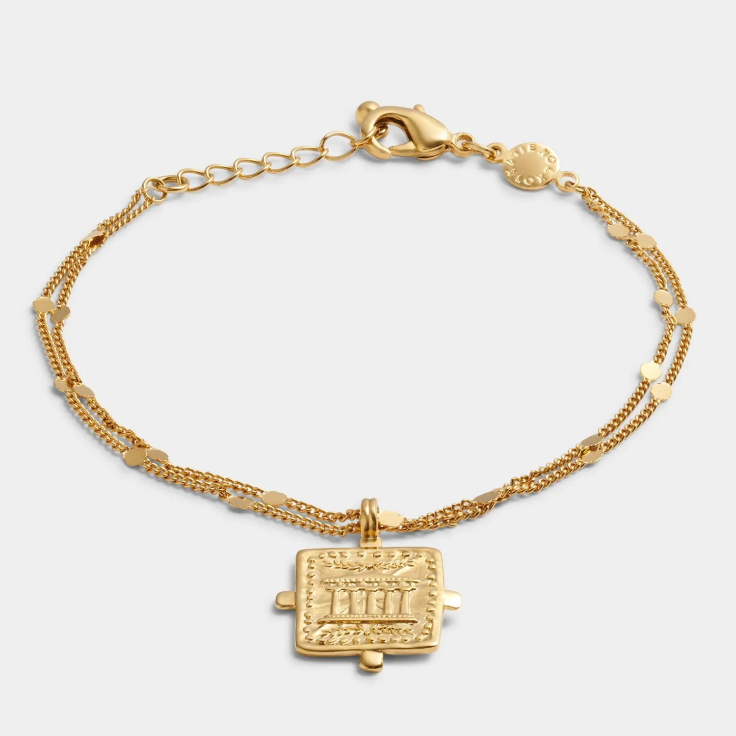 Katie Loxton Luck' Waterproof Gold Antique Coin Bracelet Discount