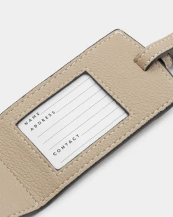 Katie Loxton Luggage Tag Light Taupe Clearance