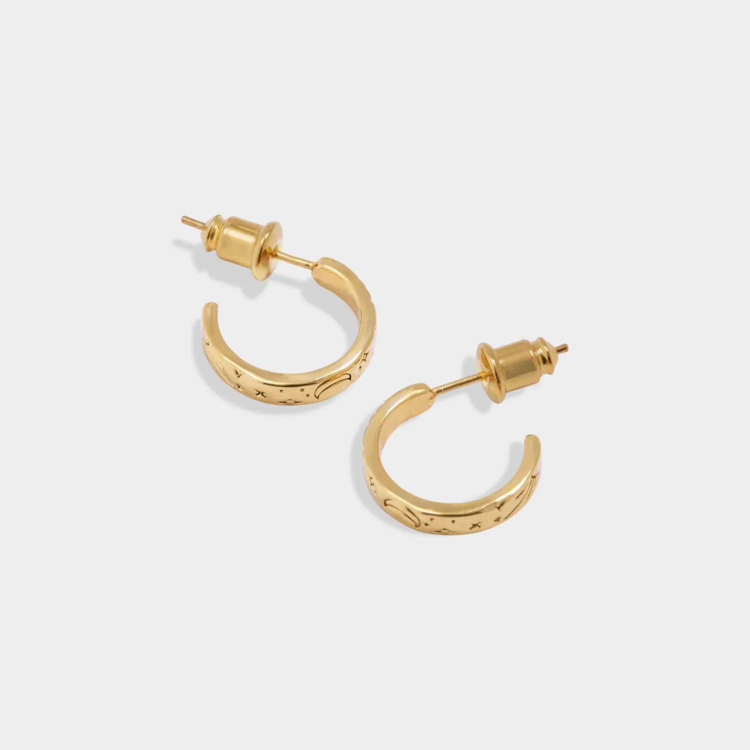 Katie Loxton Luna Waterproof Gold Hoop Earrings Discount