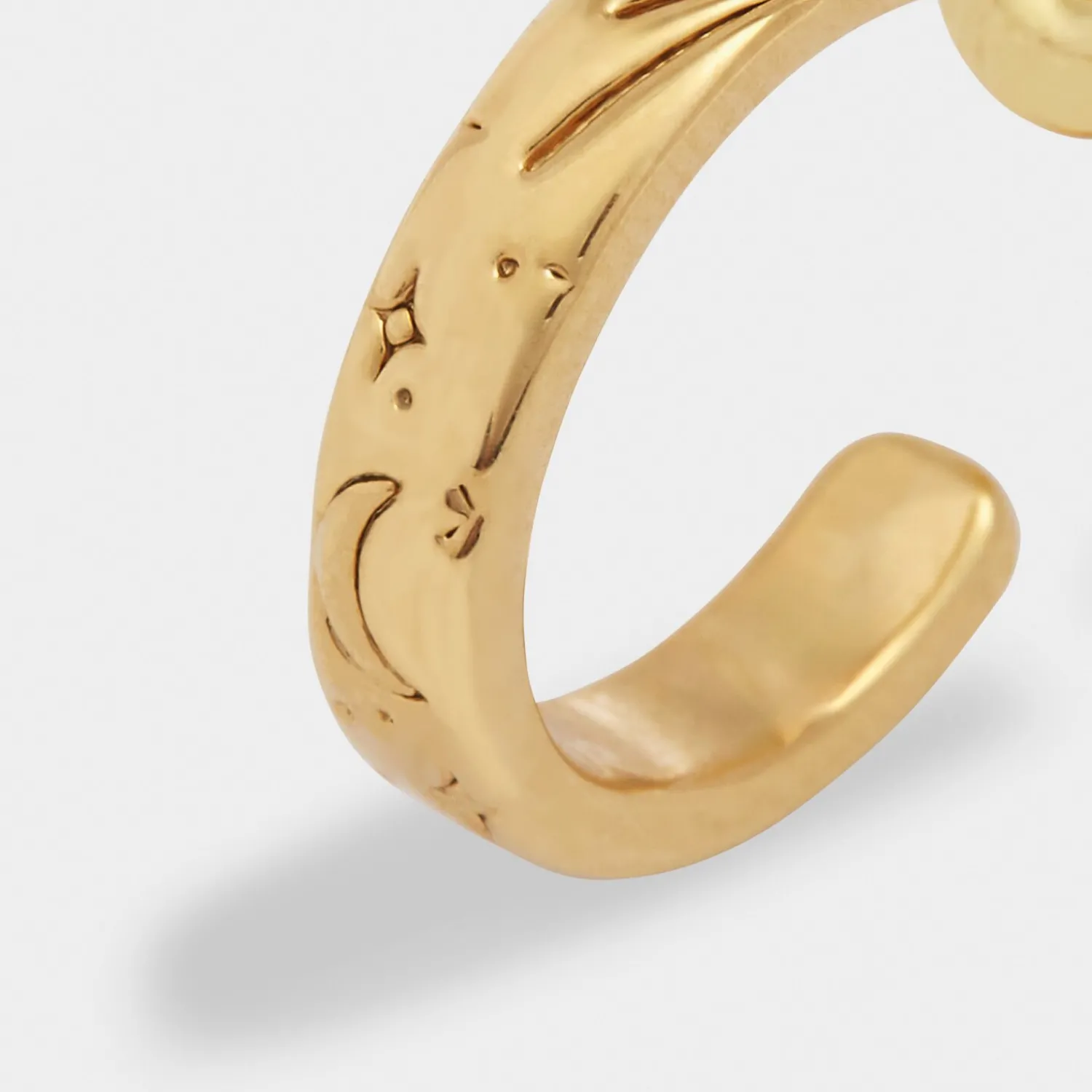 Katie Loxton Luna Waterproof Gold Hoop Earrings Discount