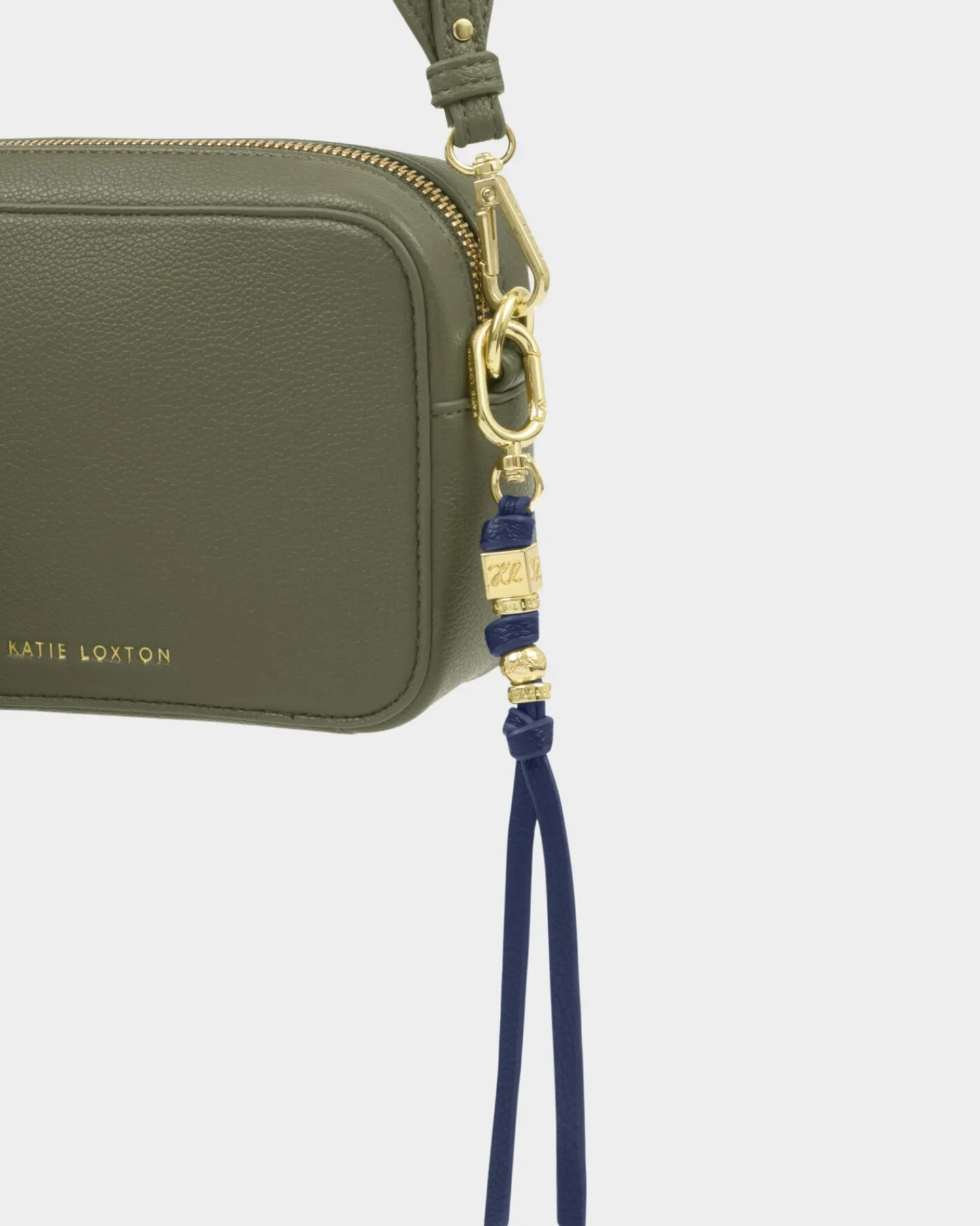 Katie Loxton Lyla Bag Charm Keyring Midnight Blue Discount