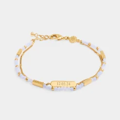 Katie Loxton ' Waterproof Gold Birthstone Bracelet March Sale