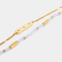 Katie Loxton ' Waterproof Gold Birthstone Bracelet March Sale