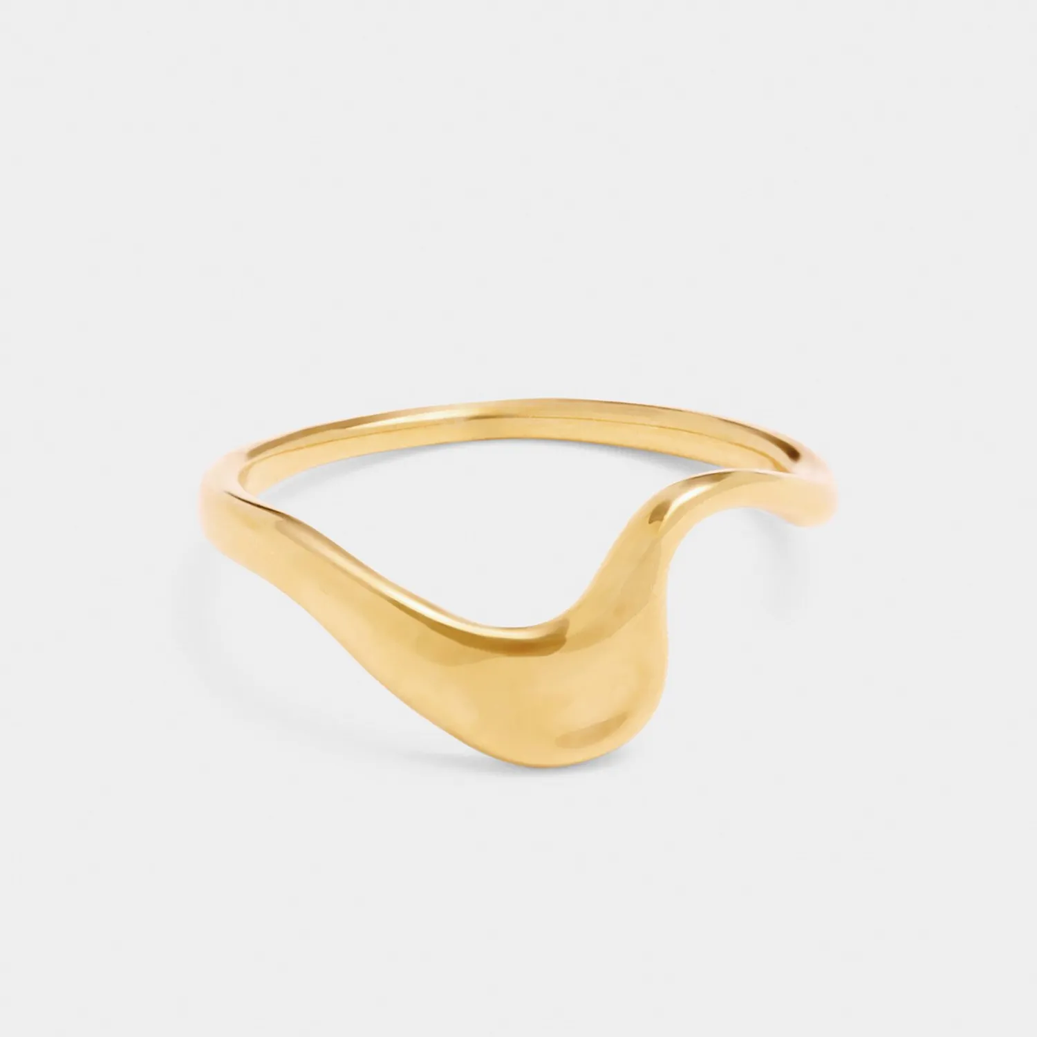 Katie Loxton Marina Wave Ring in Gold Clearance