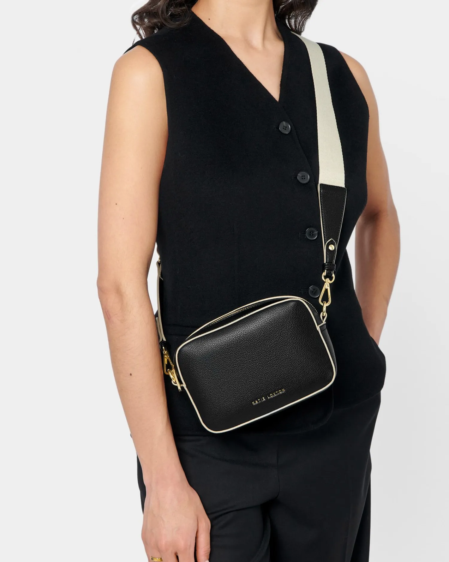 Katie Loxton Marni Mini Crossbody Bag Black New