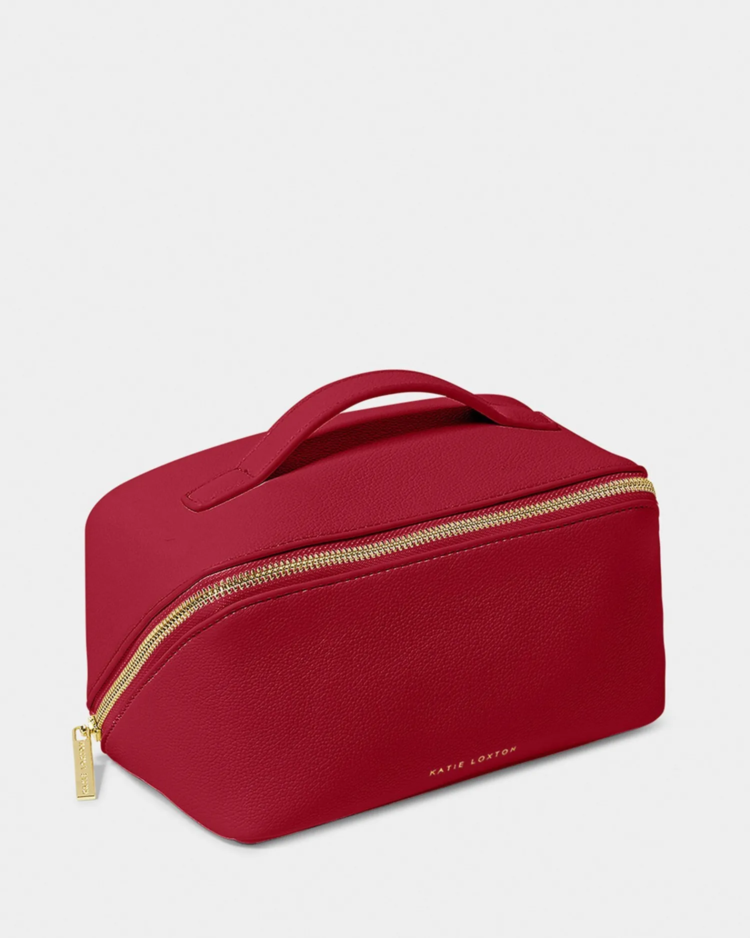 Katie Loxton Medium Make Up & Wash Bag Garnet Red Clearance