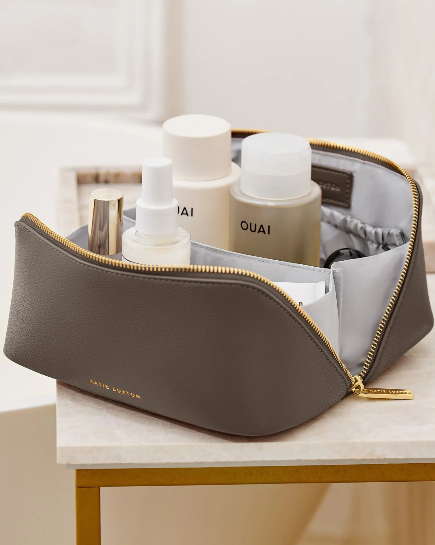 Katie Loxton Medium Make Up & Wash Bag Mink Hot