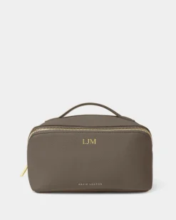 Katie Loxton Medium Make Up & Wash Bag Mink Hot