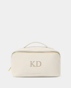 Katie Loxton Medium Make Up & Wash Bag Off White Outlet