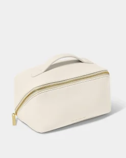 Katie Loxton Medium Make Up & Wash Bag Off White Outlet
