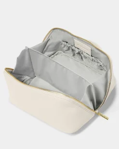 Katie Loxton Medium Make Up & Wash Bag Off White Outlet