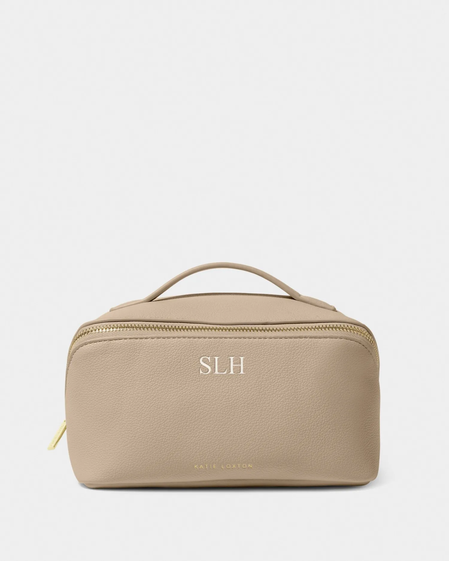 Katie Loxton Medium Make Up & Wash Bag Light Taupe Best