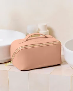 Katie Loxton Medium Make Up And Wash Bag 'Love You Mum' Peony Blush Best