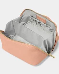 Katie Loxton Medium Make Up And Wash Bag 'Love You Mum' Peony Blush Best