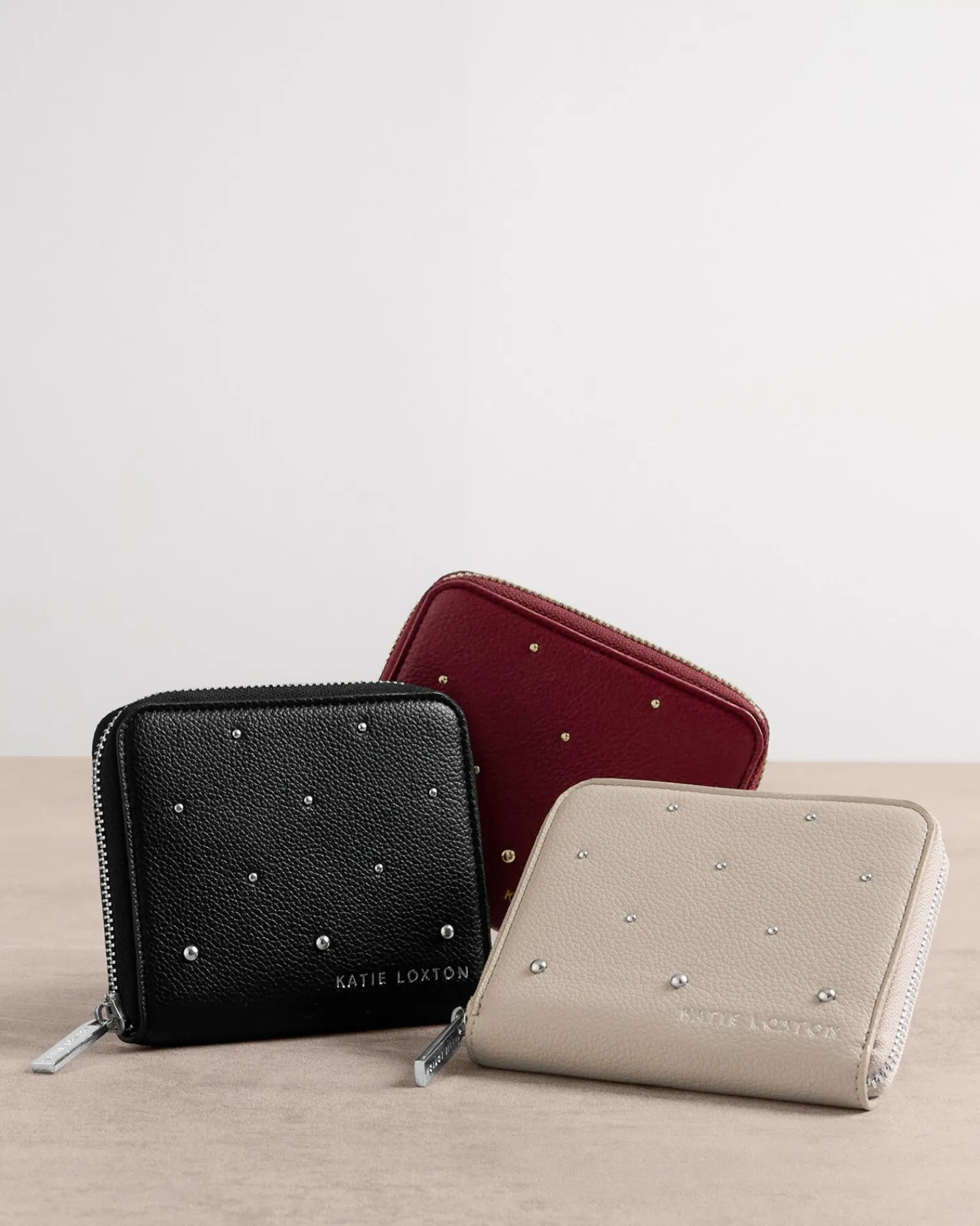 Katie Loxton Meela Studded Purse Cherry Outlet