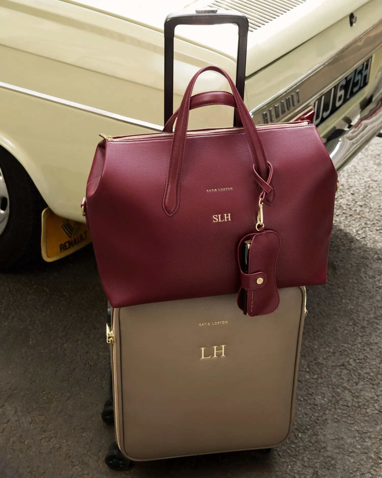 Katie Loxton Milan Cabin Bag Cherry Best