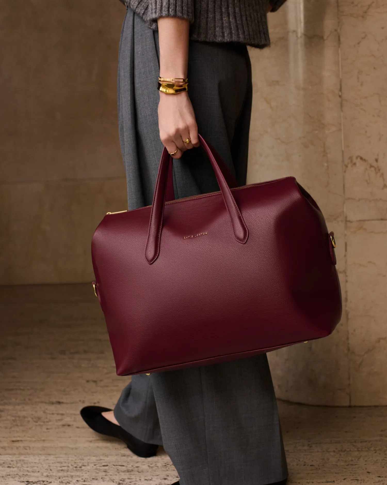 Katie Loxton Milan Cabin Bag Cherry Best