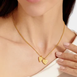 Katie Loxton ' Waterproof Gold Bridal Charm Necklace Miss To Mrs Clearance
