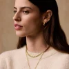 Katie Loxton Molten Luxe Waterproof Gold Hoop Earrings Outlet