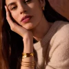Katie Loxton Molten Luxe Waterproof Gold Bangle Hot