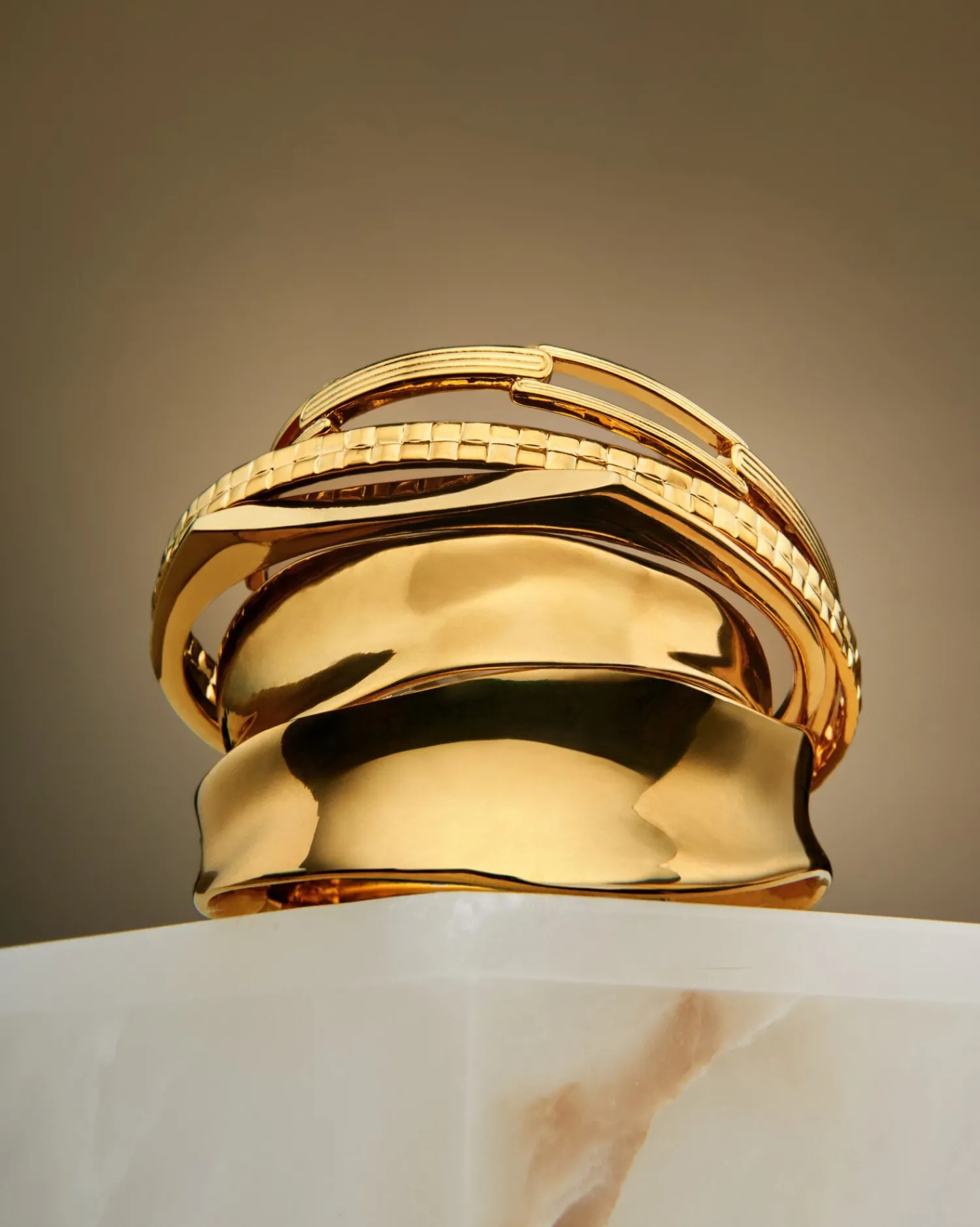 Katie Loxton Molten Luxe Waterproof Gold Bangle Hot