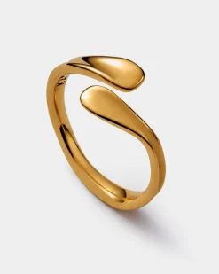 Katie Loxton Molten Luxe Waterproof Gold Wrap Ring Hot