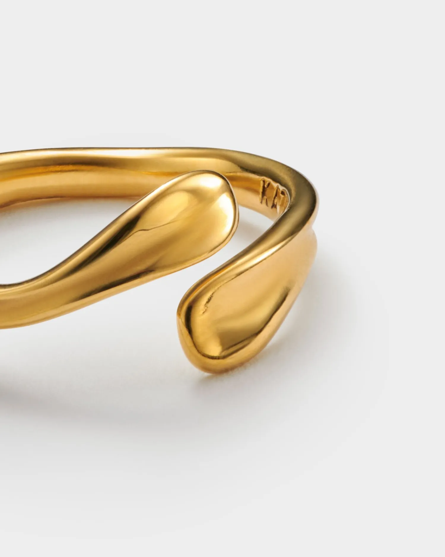 Katie Loxton Molten Luxe Waterproof Gold Wrap Ring Hot