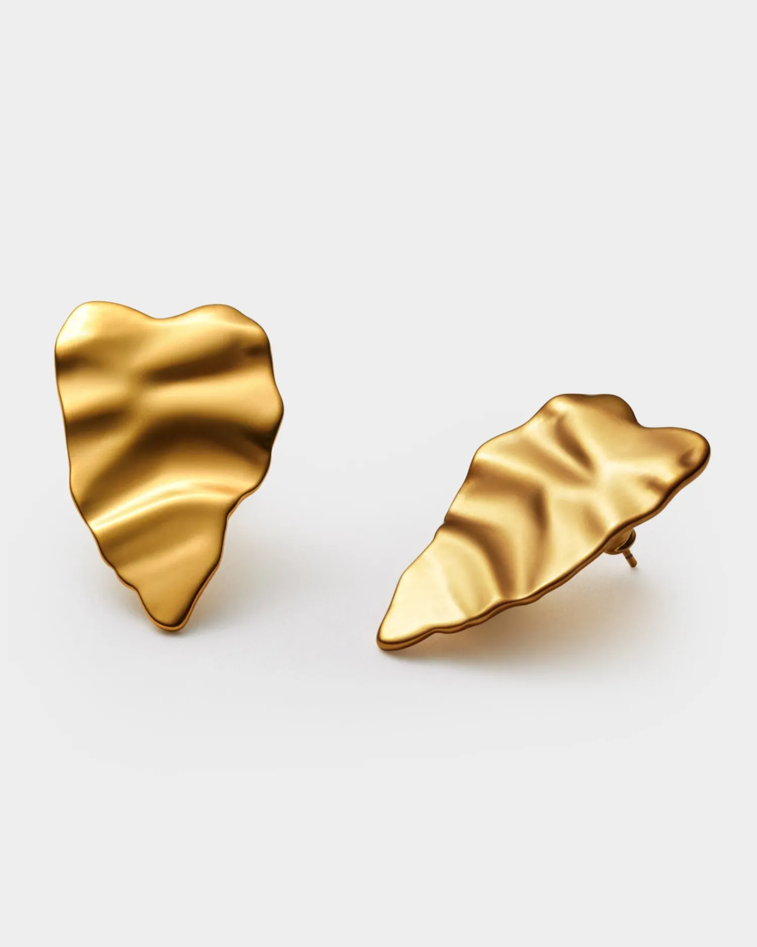 Katie Loxton Molten Waterproof Gold Heart Oversized Earrings Online
