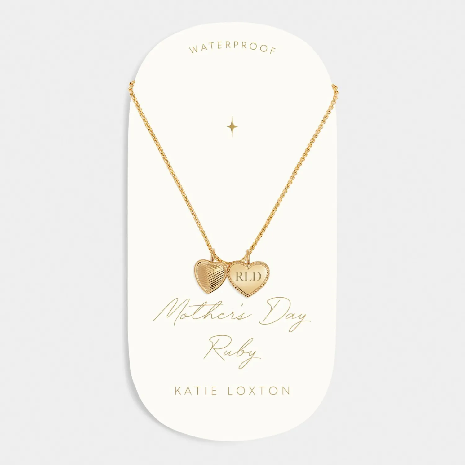 Katie Loxton Mother's Day Waterproof Gold Charm Necklace New