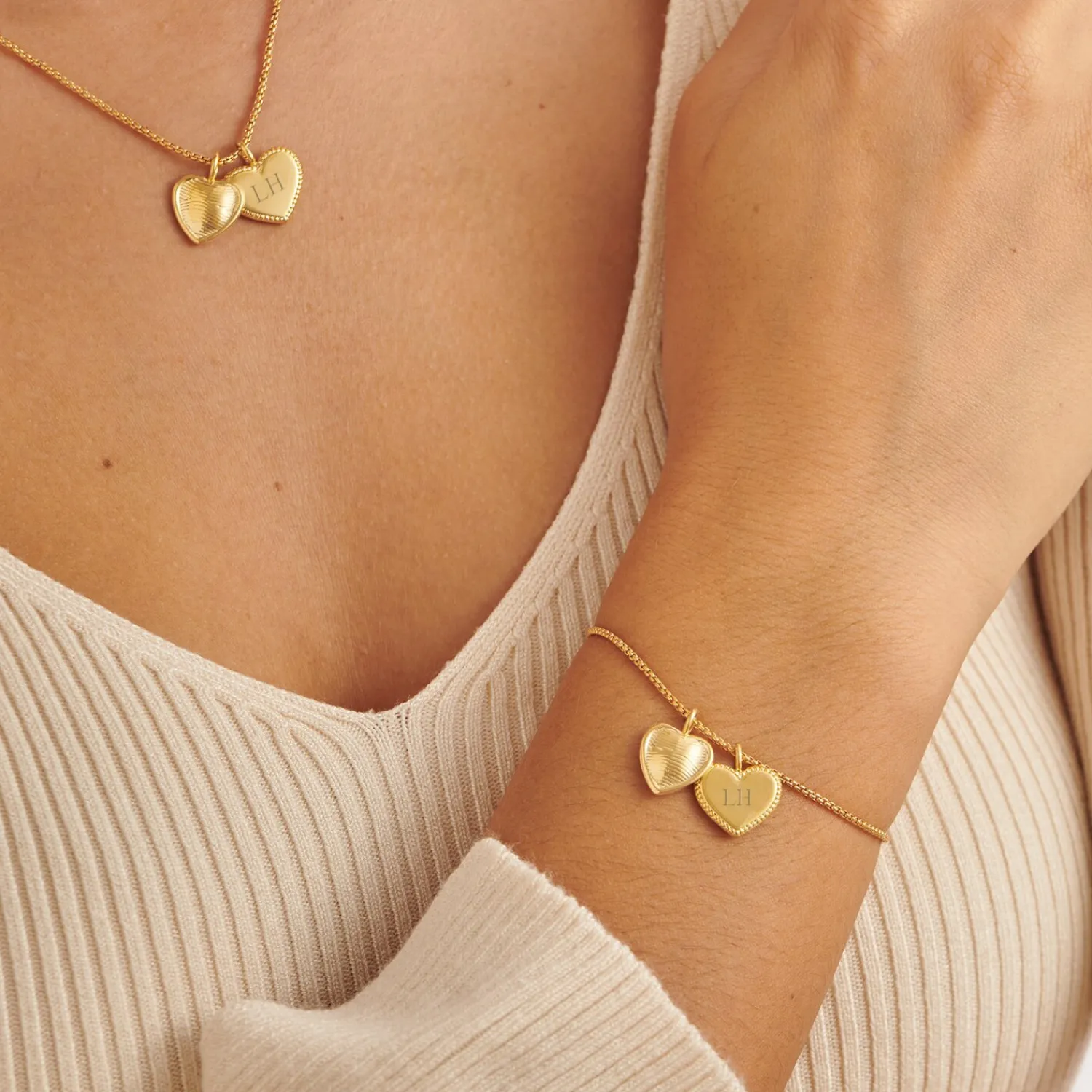 Katie Loxton Mother's Day Waterproof Gold Charm Bracelet Outlet