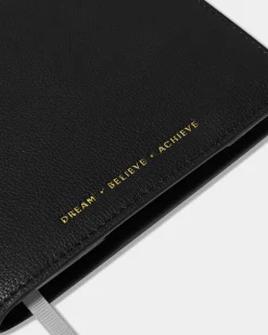 Katie Loxton Notebook Cover and A5 Lined Notepad 'Dream Believe Achieve' Black Discount