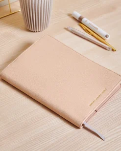 Katie Loxton Notebook Cover And A5 Lined Notepad 'Notes Plans Goals' Nude Pink Sale