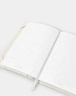 Katie Loxton Notebook Cover and A5 Lined Notepad 'Love Forever Always' Off White Hot