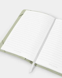 Katie Loxton Notebook Cover And A5 Lined Notepad 'Ideas Dreams Mindset' Sage Discount