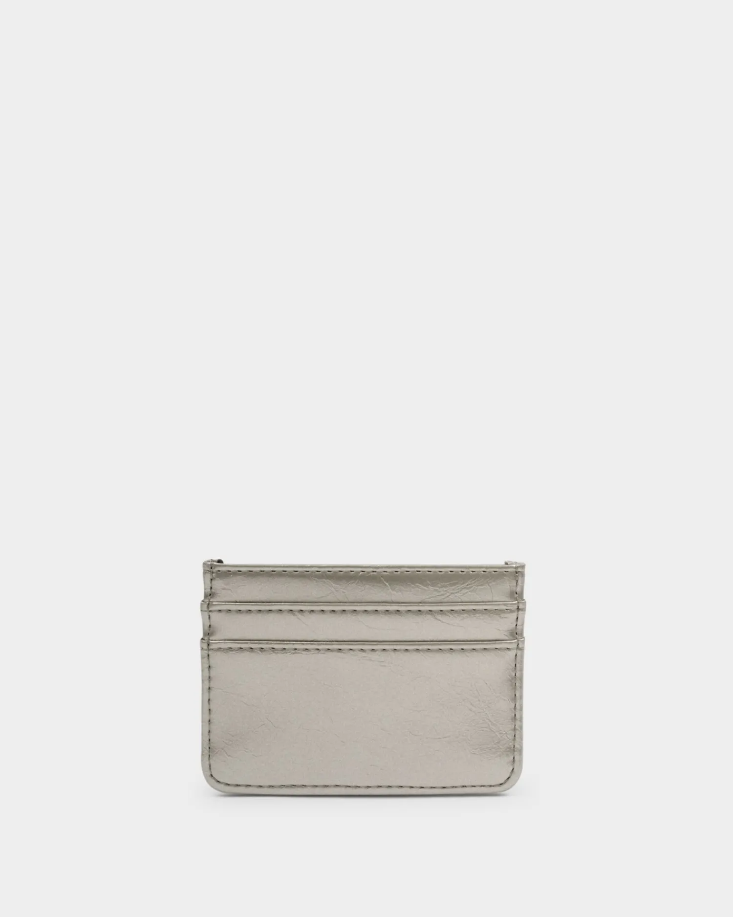 Katie Loxton Nova Patent Crackle Card Holder Pewter New